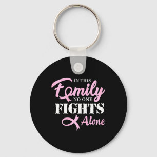 Breast Cancer Fight Cancer Ribbon Key Ring