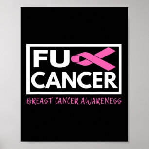 Breast Cancer Fight Cancer Ribbon Poster