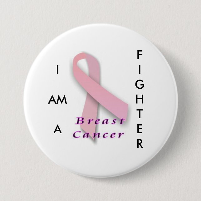 Breast Cancer Fighter - button (Front)