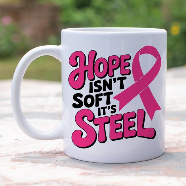 Breast Cancer Fighter Pink Ribbon Warrior Survivor Coffee Mug (Creator Uploaded)