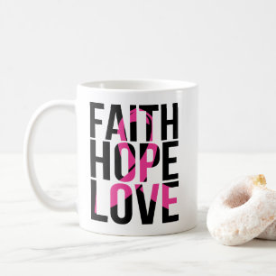 Breast Cancer Fighter Survivor Pink Ribbon Warrior Coffee Mug
