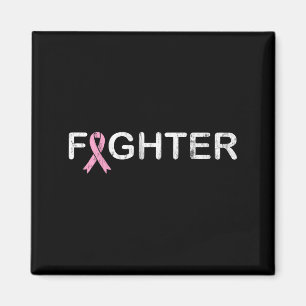 Breast Cancer Fighter World Day Illustration Magnet