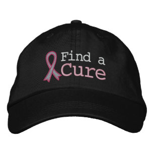 Breast Cancer Find a Cure Embroidered Hat
