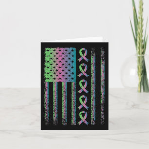 Breast Cancer Flag Awareness Survivor Gift Card