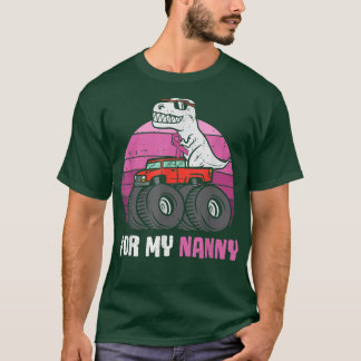 Breast Cancer For My Nanny Vintage TRex Dinosaur O T-Shirt