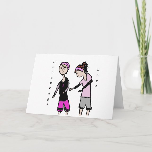 Breast Cancer Friendship Encouragement Card (Front)