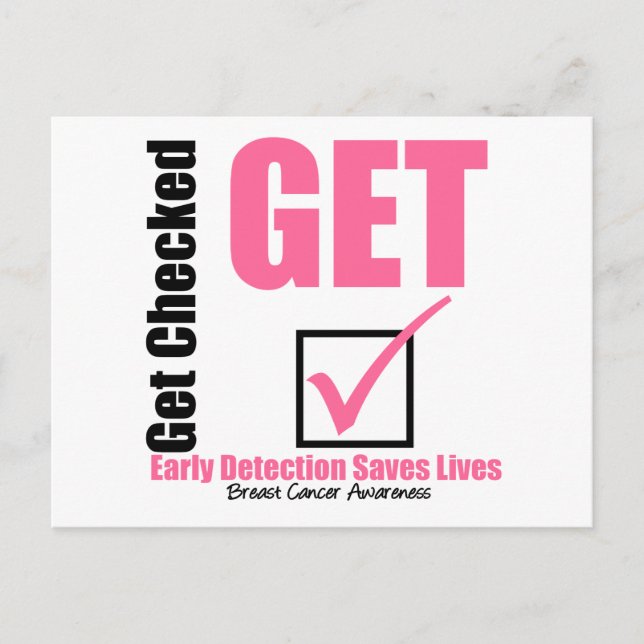 Breast Cancer Get Checked v3 Postcard (Front)