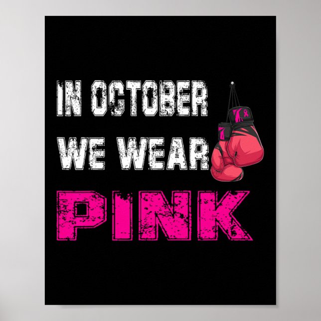 Breast Cancer Halloween  Poster (Front)