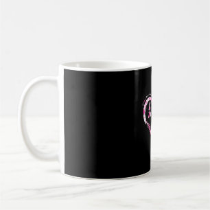 Breast cancer heart dragonflies awareness women coffee mug