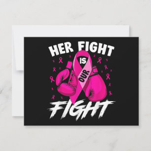 Breast Cancer Her Fight Is Our Fight Breast Cancer Holiday Card