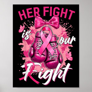 Breast Cancer Her Fight Is Our Fight Breast Cancer Poster