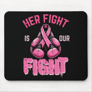 Breast Cancer Her Fight Our Fight Aware Boxing Wom Mouse Mat