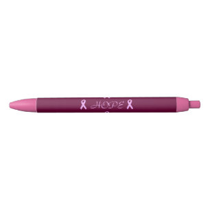 Breast Cancer Hope Black Ink Pen