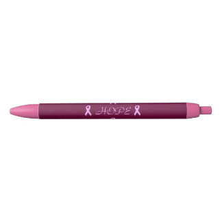 Breast Cancer Hope Black Ink Pen