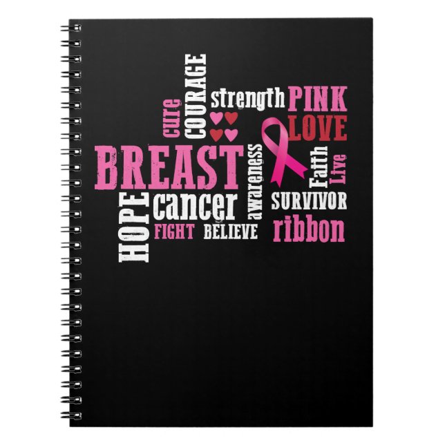 Breast Cancer Hope Breast Cancer 25 Notebook (Front)