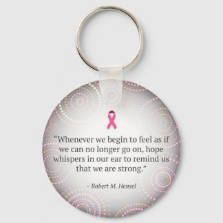 Breast Cancer: Hope key chain. Ring