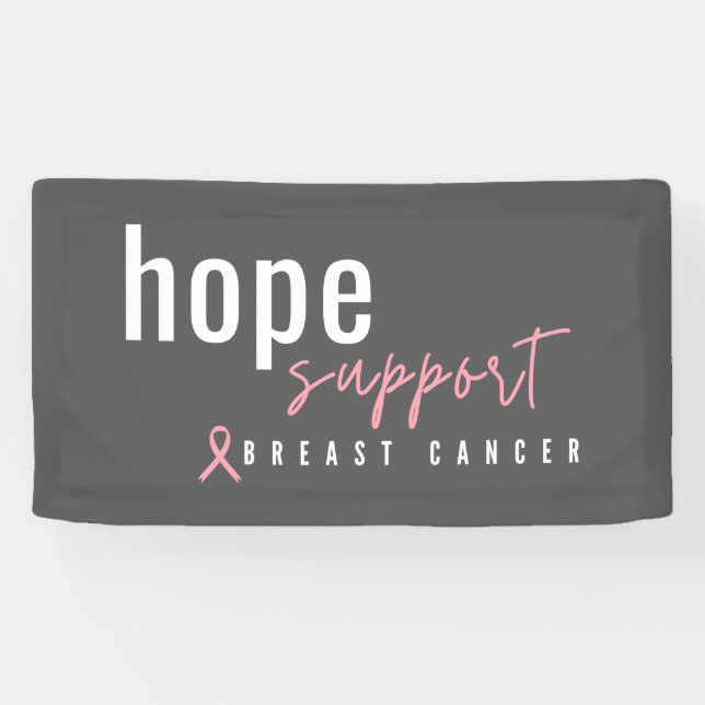 breast cancer. hope. support. Banner (Horizontal)
