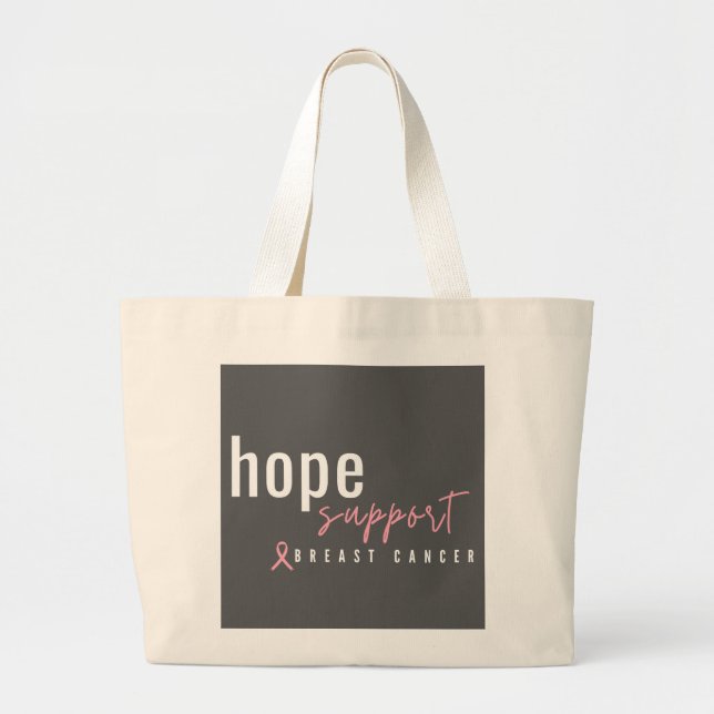 breast cancer. hope support. Totes & Bags (Front)