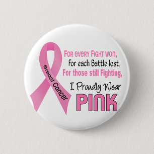 Breast Cancer I Proudly Wear Pink 1 6 Cm Round Badge