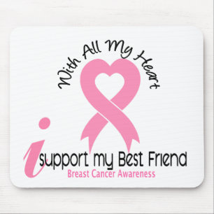 Breast Cancer I Support My Best Friend Mouse Mat