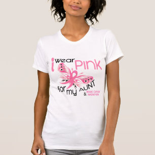Breast Cancer I WEAR PINK FOR MY AUNT 45 T-Shirt