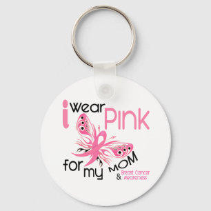 Breast Cancer I WEAR PINK FOR MY MOM 45 Key Ring
