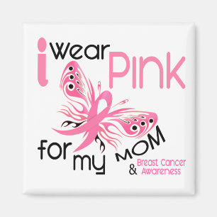 Breast Cancer I WEAR PINK FOR MY MOM 45 Magnet