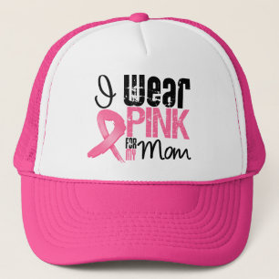 Breast Cancer I Wear Pink Ribbon For My Mum Trucker Hat