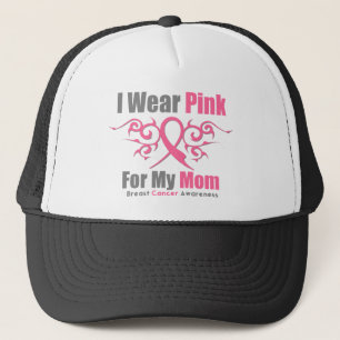 Breast Cancer I Wear Pink Tribal Ribbon (Mum) Trucker Hat