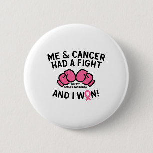 Breast Cancer I Won Breast Cancer Survivor Support 6 Cm Round Badge