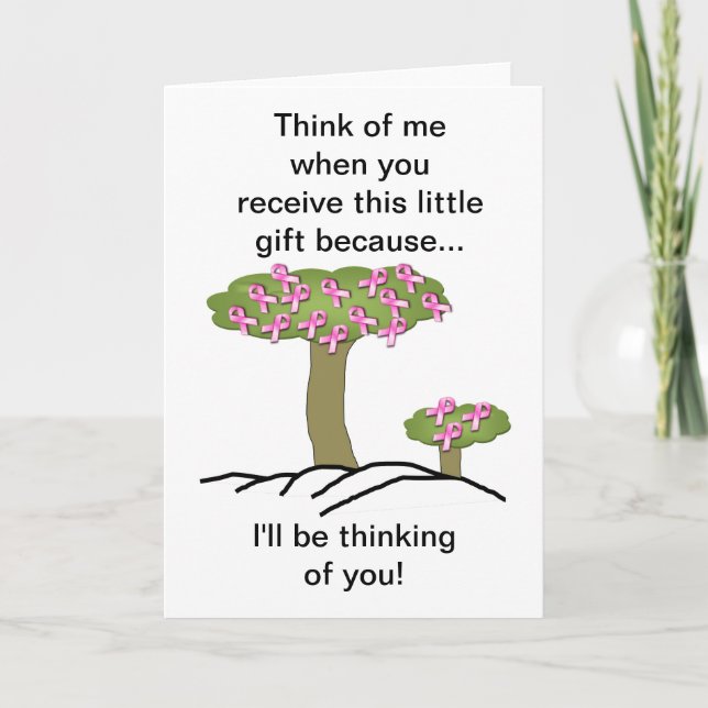 Breast Cancer I'll Be Thinking Of You Card (Front)