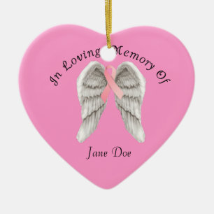 Breast Cancer In Memory Christmas Ornament