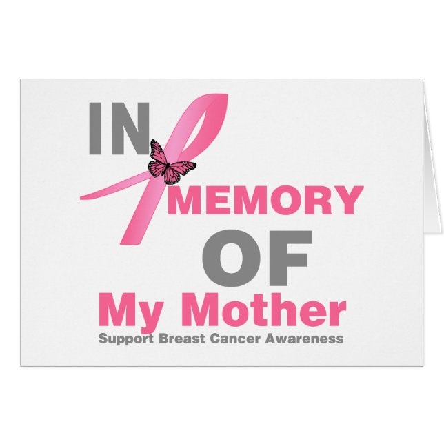 Breast Cancer In Memory of My Mother (Front Horizontal)