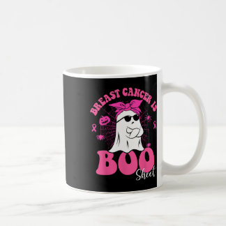 Breast Cancer Is Boo Sheet Awareness Halloween Fun Coffee Mug