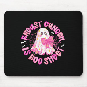 Breast Cancer Is Boo Sheet Awareness Halloween Gho Mouse Mat