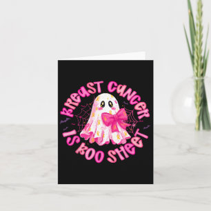 Breast Cancer Is Boo Sheet Halloween Breast Cancer Card