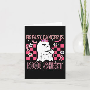 Breast Cancer Is Boo Sheet Halloween Breast Cancer Card