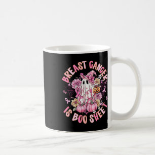 Breast Cancer Is Boo Sheet Halloween Breast Cancer Coffee Mug