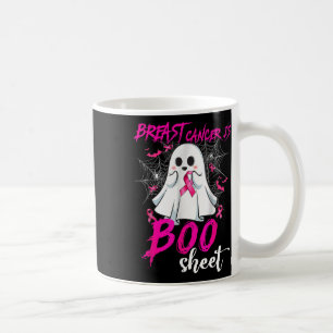 Breast Cancer Is Boo Sheet Halloween Breast Cancer Coffee Mug