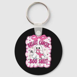 Breast Cancer Is Boo Sheet Halloween Breast Cancer Key Ring