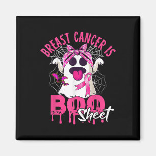 Breast Cancer Is Boo Sheet Halloween Breast Cancer Magnet