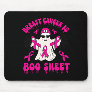Breast Cancer Is Boo Sheet Halloween Breast Cancer Mouse Mat