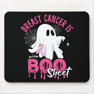 Breast Cancer Is Boo Sheet Halloween Breast Cancer Mouse Mat