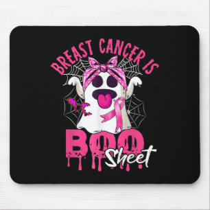 Breast Cancer Is Boo Sheet Halloween Breast Cancer Mouse Mat