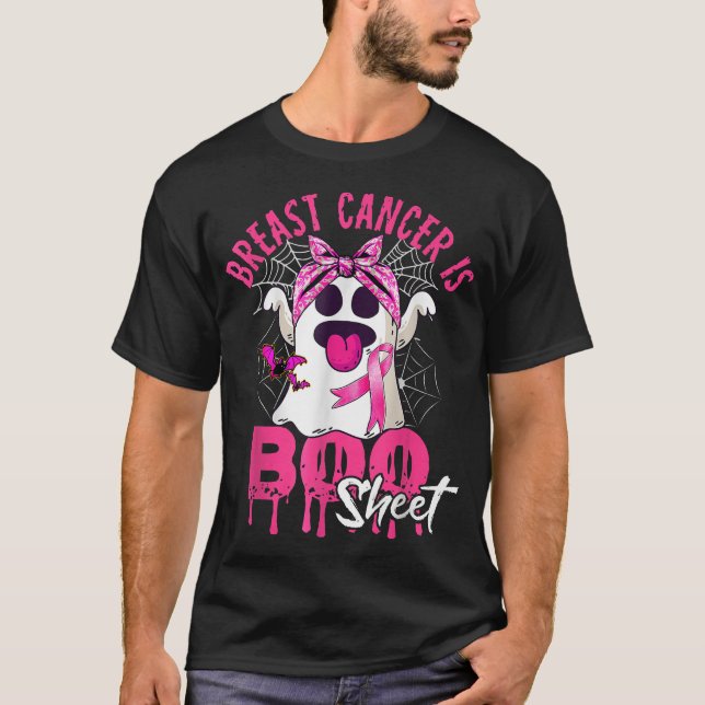Breast Cancer Is Boo Sheet Halloween Breast  T-Shirt (Front)