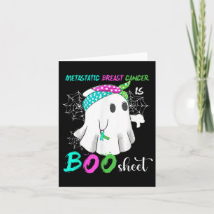 Breast Cancer Is Boo Sheet Halloween Costume Card