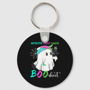 Breast Cancer Is Boo Sheet Halloween Costume Key Ring