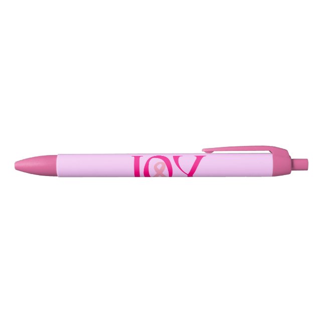 Breast Cancer Joy Black Ink Pen (Top)