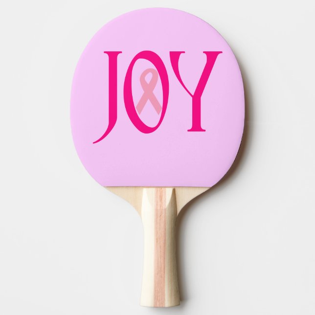 Breast Cancer Joy Ping Pong Paddle (Front)