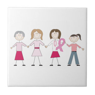 Breast Cancer Ladies Tile